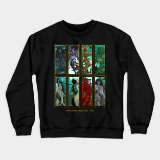 Ladies Of Halloween Crewneck Sweatshirt